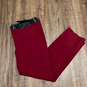 Cropped stretch dress pants